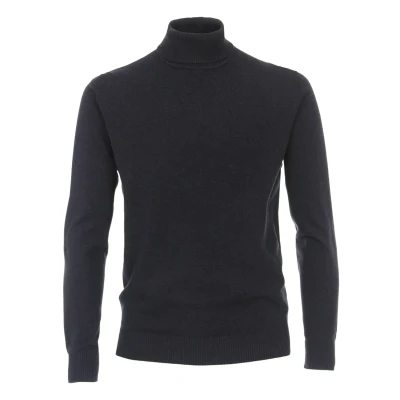 Afbeelding van Redmond Rollkragen Trui, Heren, Maat: Medium, Blau