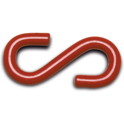 Afbeelding van S haken, thermisch verzinkt staal, rood