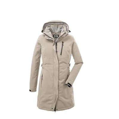 Afbeelding van killtec dames Functionele parka/parka met afritsbare capuchon KOW 165 WMN PRK, hell taupe, 38, 37726 000