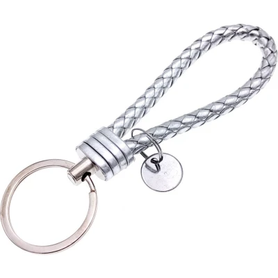 Afbeelding van New Age Devi Sleutelhanger Leer Zilver