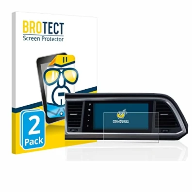 Afbeelding van BROTECT Screenprotector voor Seat Ateca Style Go 2020 Infotainment System 9.2&quot; Folie Beschermfolie transparant (2 Stuks)