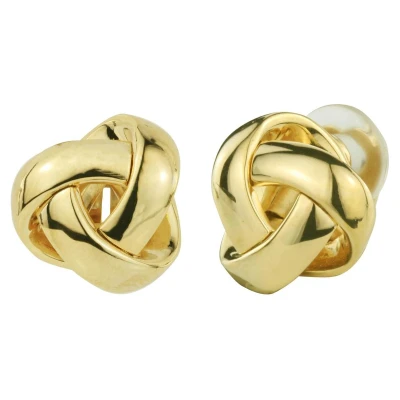 Afbeelding van Traveller Clip Oorbellen Oorclips Dames Goudkleurig Knoop 16 mm Verguld 157339