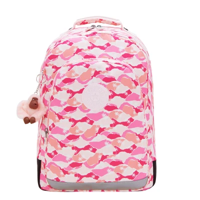 Afbeelding van Kipling Class ROOM Schooltas voor kinderen, Maat: One Size, Pink palm