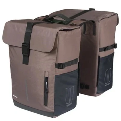 Afbeelding van Basil Move dubbele fietstas MIK, 30L, bruin