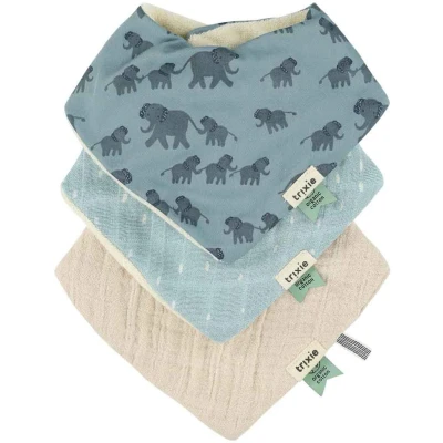 Afbeelding van Trixie Bandana Slab 3 Pack Mix Fierce Fox Enchanting Elephant