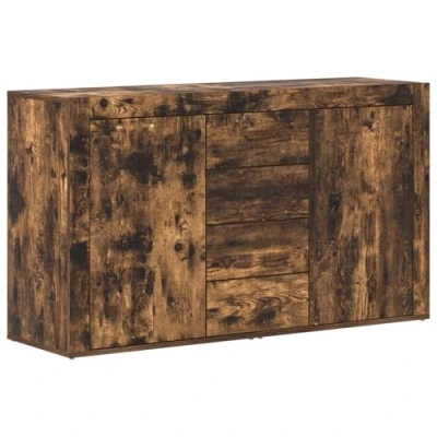 Afbeelding van vidaXL Dressoir Gerookt eiken Bewerkt hout 120 x 36 69 cm