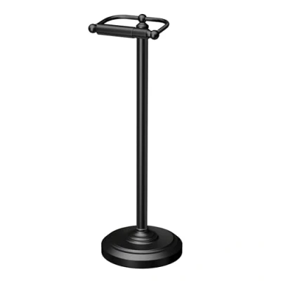Afbeelding van Gatco 1436MX vrijstaande toiletrolhouder, 55,9 cm hoog, matzwart, 22&quot; H
