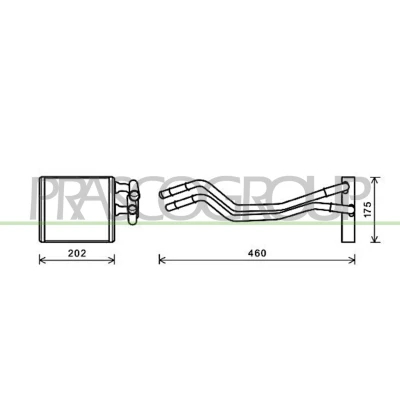 Afbeelding van Kachelradiateur, interieurverwarming PRASCO FD344H001