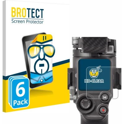 Afbeelding van BROTECT Screenprotector voor DJI RS 4 Pro Folie Beschermfolie transparant (6 Stuks)