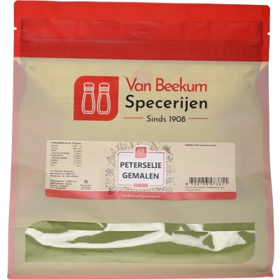 Afbeelding van Van Beekum Specerijen Peterselie Gemalen 1 kilo (hersluitbare stazak)