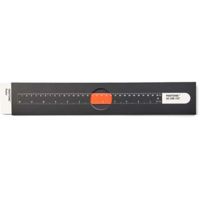 Afbeelding van Copenhagen Design Liniaal 30 cm Orange 021 C Roestvast Staal Oranje