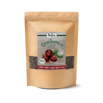 Afbeelding van Biojoy BIO Veenbessen (1 kg), gedroogd, vrij van suiker, gezoet met appelsap