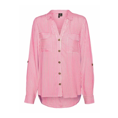 Afbeelding van Vero Moda Vmbumpy LS NEW NOOS Overhemdblouse, Dames, Maat: XS, Pink cosmos
