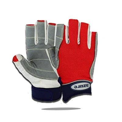 Afbeelding van Azure zeilhandschoenen STOPWATCH VRIENDELIJK STERK STITCHING C/F=XS XXL ROOD (XL)