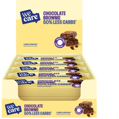 Afbeelding van 15x WeCare Lower Carb Bar Chocolate Brownie 60 gr