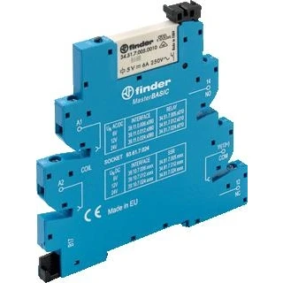 Afbeelding van Finder 39.11.0.012.0060 Koppelrelais 12 V/DC, V/AC 6 A 1x wisselcontact 1 stuk(s)