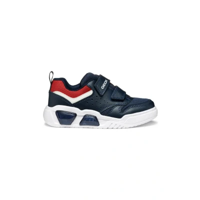Afbeelding van Geox J ILLUMINUS Boy A Basketbal, marineblauw/rood, 32 EU, Navy Red, EU