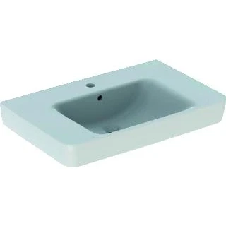 Afbeelding van Geberit renova plan wastafel met kraangat overloop 75x48x18 5cm wit kera tect 501726008 501 726 00 8
