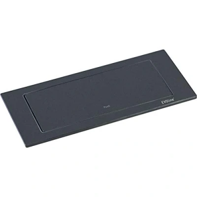 Afbeelding van Evoline backflip mat zwart 2x stopcontact en USB C lader