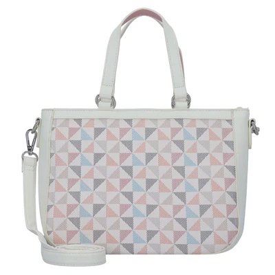Afbeelding van Gabor Schoudertas Meria Zip Shopper Printed Rose Wit