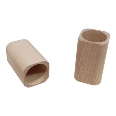 Afbeelding van Pennenbakje Vierkant Beukenhout, 9,5cm