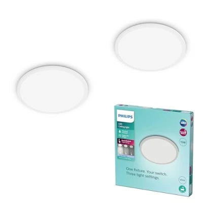 Afbeelding van Philips SceneSwitch CL550 3 in 1 LED lamp, IP44, 1500 lm, 4000 K, dimmen zonder dimmer, wit