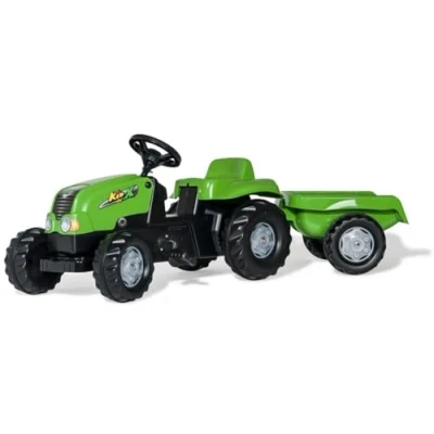 Afbeelding van Rolly Toys Rollykid Traptractor Met Aanhanger ( Groen)