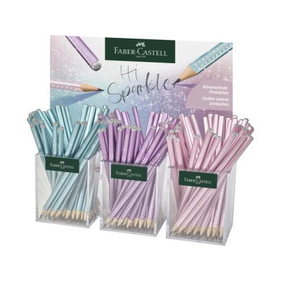 Afbeelding van Faber Castell grafietpotloden Grip Sparkle Cosmic 3 kokers elk 48 potloden FC 118253