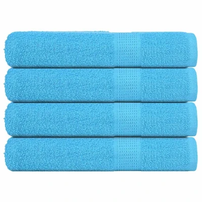 Afbeelding van vidaXL Handdoeken 4 st 360 g/m² 100x200 cm 100% katoen turquoise