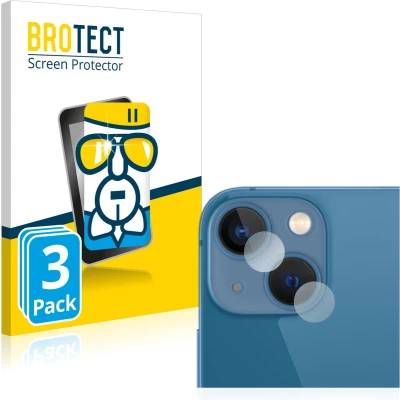 Afbeelding van BROTECT Screenprotector voor Apple iPhone 13 mini (ALLEEN Camera Lens) Folie Beschermfolie Beschermglas transparant (3 Stuks)