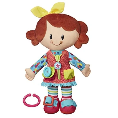 Afbeelding van Playskool aankleedpop meisje, activiteitenknuffel voor peuters vanaf 2 jaar
