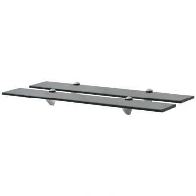 Afbeelding van Schappen zwevend 2 st 70x20 cm 8 mm glas