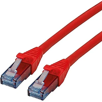 Afbeelding van Netwerkkabel Cat6a U/UTP 1 meter (100% koper, LSZH, Rood)