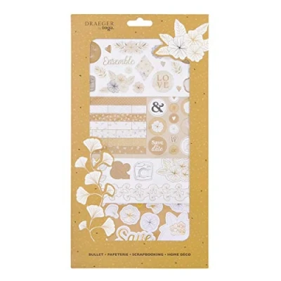 Afbeelding van Toga Stickers en vormen gestanst, goud wit, 17 x 31 cm