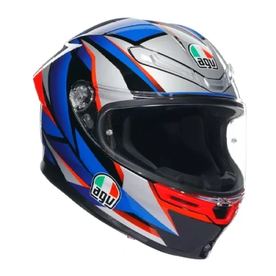 Afbeelding van Agv K6 S E2206 Mplk Slashcut Black Blue Red 015 L Maat Helm