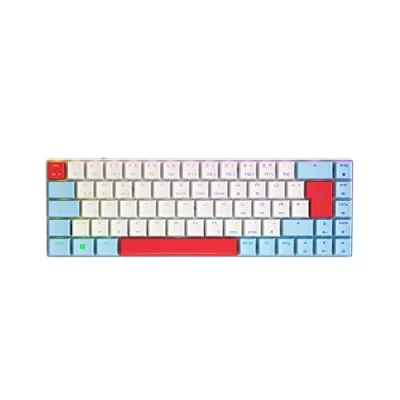 Afbeelding van CHERRY MX LP 2.1 compact Wireless, draadloos gaming toetsenbord met 69 toetsen, Duitse lay out (QWERTZ), RGB achtergrondverlichting, Low Profile Speed mechanische schakelaars, wit