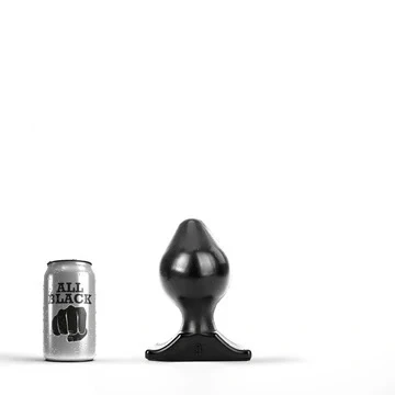Afbeelding van All Black Thijs Butt Plug 9 cm