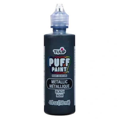 Afbeelding van Tulip Metallics Dimensional Fabric Paint Black 4 fl oz (17373) (OUTLET)