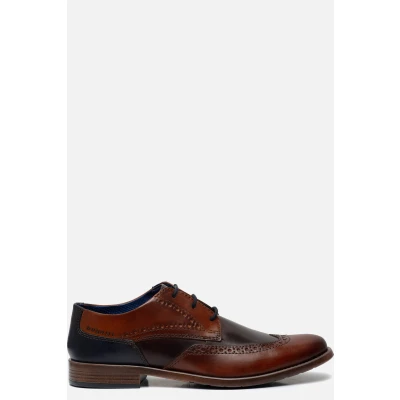 Afbeelding van bugatti Veterschoenen, Heren, Maat: 41, Cognac/brown Leer