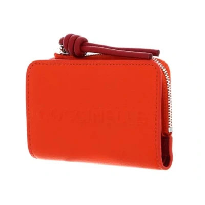 Afbeelding van COCCINELLE Leren Portemonnee Myrtha Maxi Log Wallet Gazpacho / Sangria Oranje
