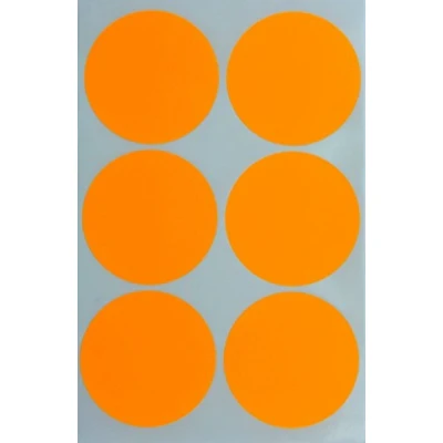 Afbeelding van Ronde cirkel label 5 cm (50 mm) neon oranje sticker dot labels voor multifunctionele doeleinden Geweldig potten en opslag identificatie permanente lijm 180 stuks van Royal Green