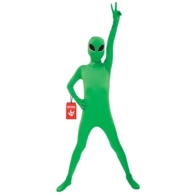 Afbeelding van Morphsuits KPALL full body pak, uniseks, kinderen, lichtgevende alien, L