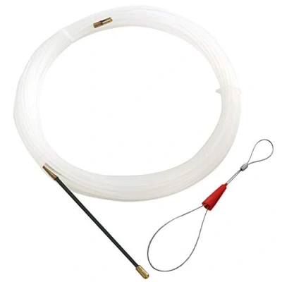 Afbeelding van RUNCCI YUN Kabeltrekhulp 15 m met geleidingsveer oogje nylon Ø 3 mm intrekdraad kabel