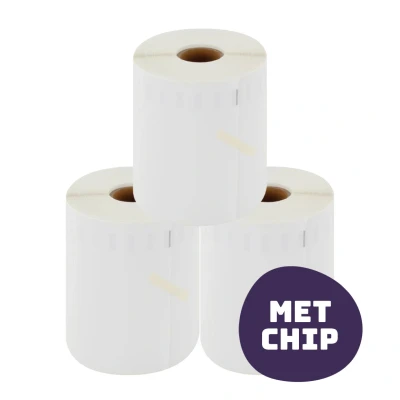 Afbeelding van Geschikt 3x Dymo 5XL / S0904980 compatible labels, 104 mm x 159 Alleeninkt