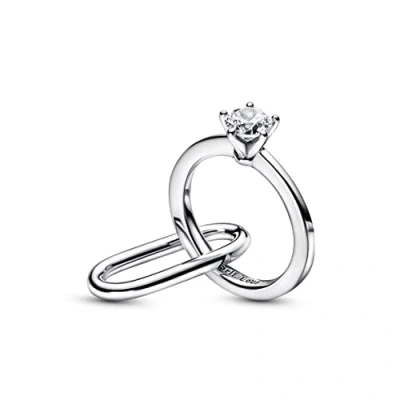Afbeelding van PANDORA Me Marry Doppel Link aus Sterling Silber, mit Cubic Zirkonia verziert, der Collection, 792525C01
