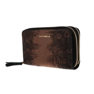 Afbeelding van COCCINELLE Tassel Tejus Zip Around Wallet Taupe