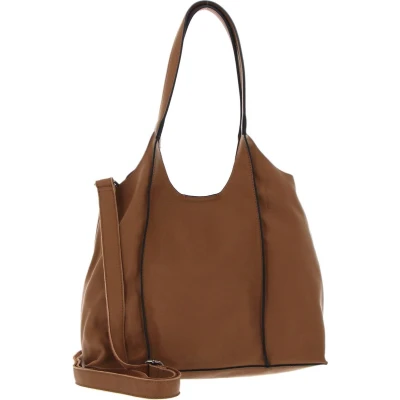 Afbeelding van FREDsBRUDER Leren Schoudertas FB Slouchy Iced Coffee Bruine