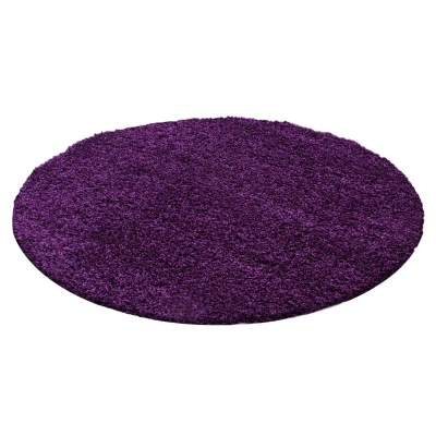 Afbeelding van Rond Hoogpolig vloerkleed Life Paars Ø 120cm Adana Carpets