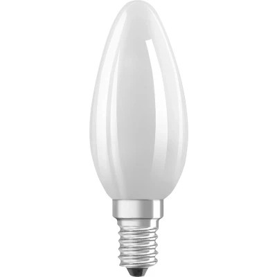Afbeelding van Ledvance Classic Superior LEDbulb E14 Kaars Filament Mat 4.2W 470lm 927 Zeer Warm Wit Beste Kleurweergave Dimbaar Vervangt 40W