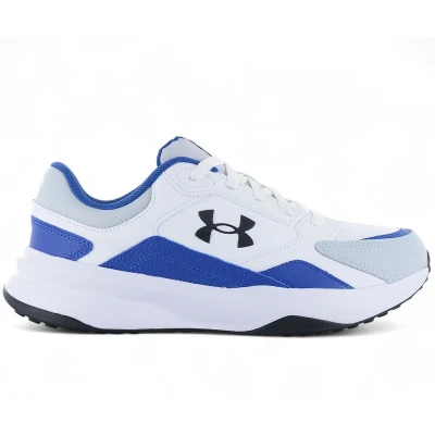 Afbeelding van Under Armour Heren UA Edge Lthr Sneaker, White Tech Blauw Zwart, 47 EU
